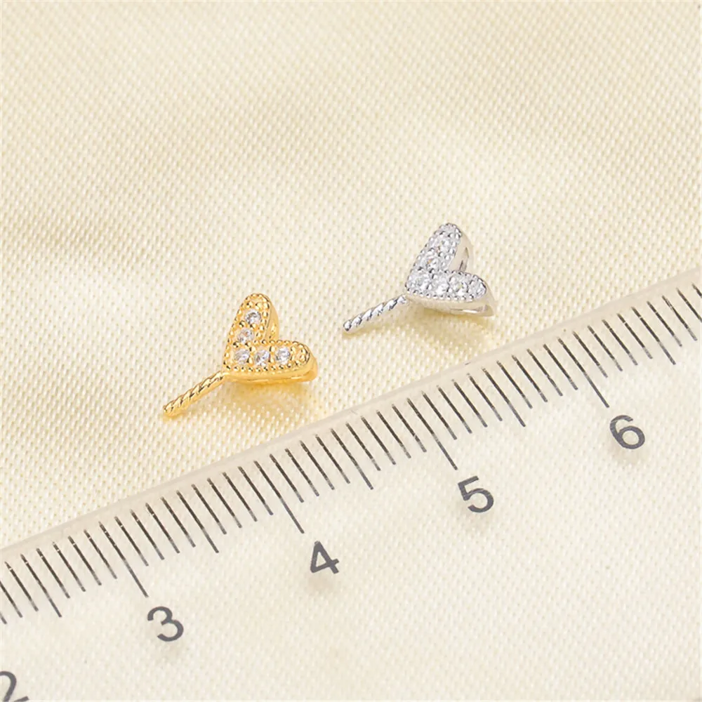 

Golden/Silvery Pearl Pendant Accessories DIY Jewelry S925 Sterling Silver Pendant Jewelry Making For Women Vintage Fashion