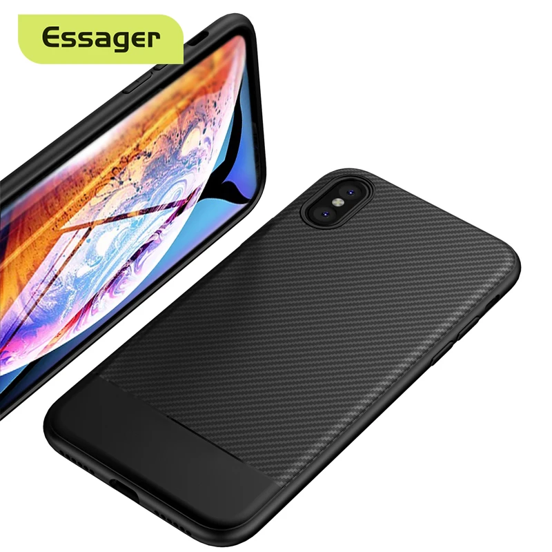 Роскошный чехол Essager для iPhone XS Max XR X 10 8 7 6 6S Plus мягкий накладка из ТПУ iphone Xsmax 8plus 7plus