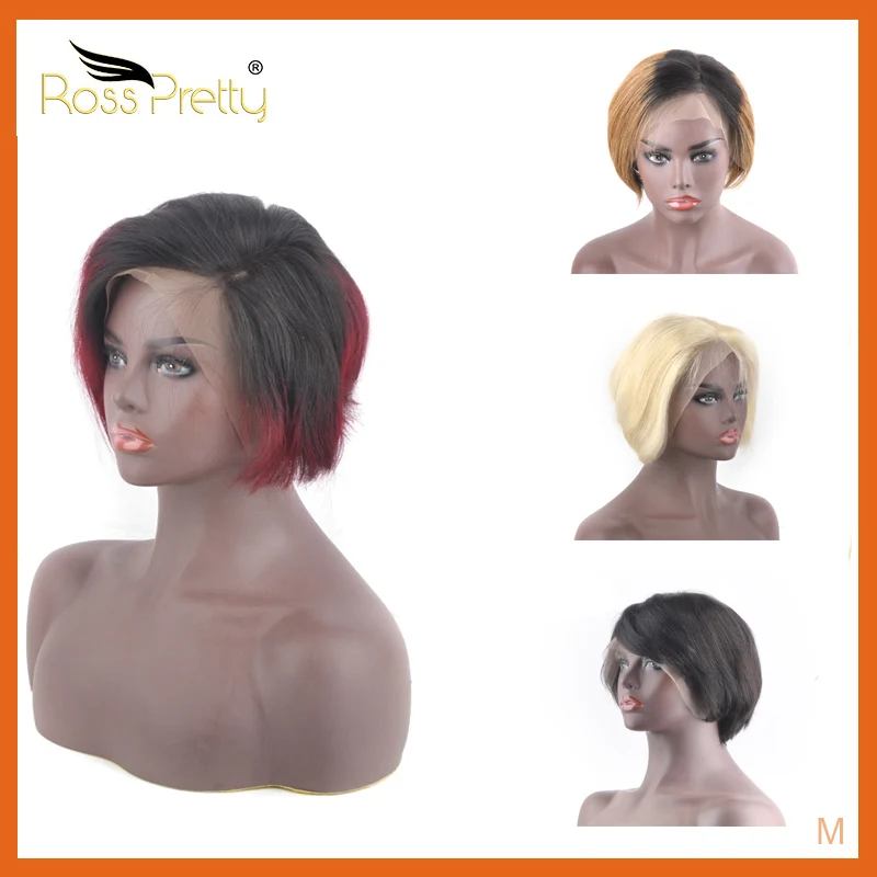 Парики с короткими бразильскими волосами remy парик кружевом спереди омбре 1b 27 99j 613