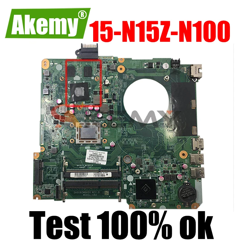 

Материнская плата 737138-001 737138-501 для ноутбука HP PAVILION 15 15-N15Z-N100, материнская плата DA0U92MB6D0 REV:D 100% протестирована