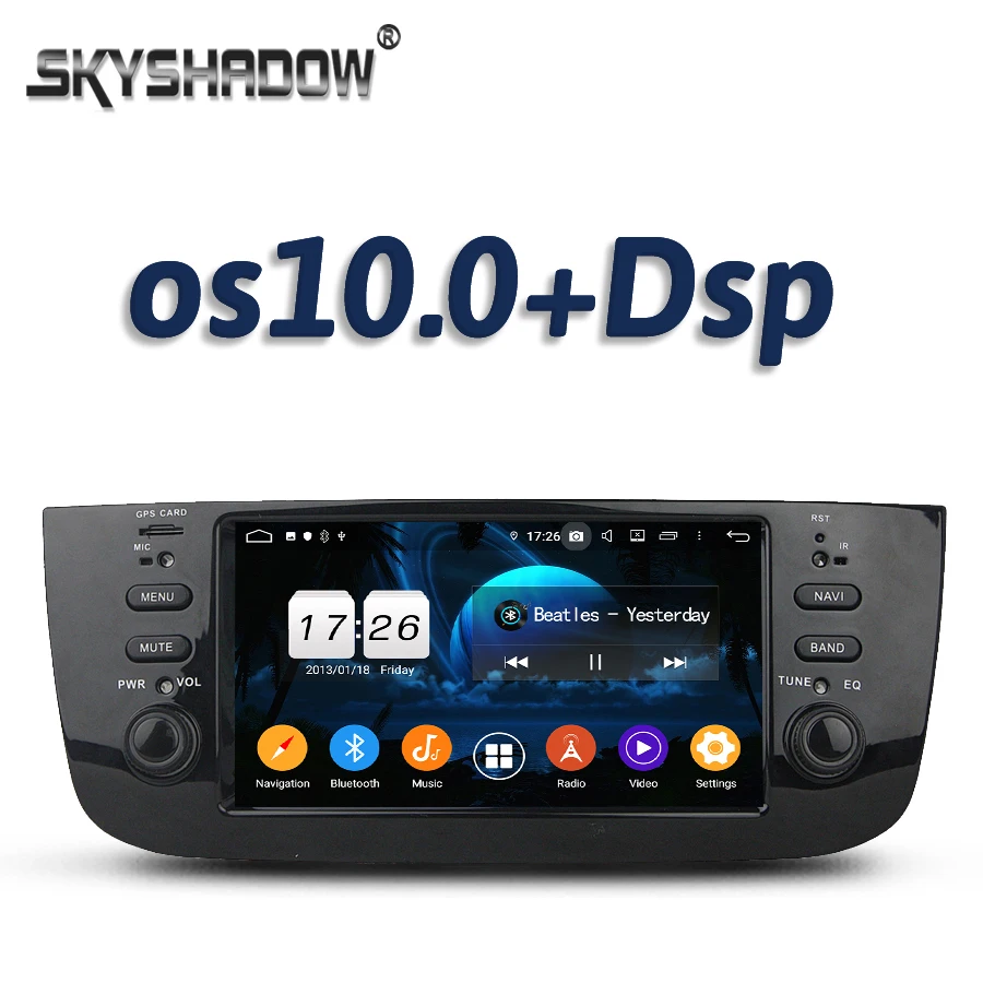 DSP Android 11 2G + 16G 4-ядерный автомобильный DVD-плеер GPS карта RDS радио Wi-Fi 4G Bluetooth 5 0