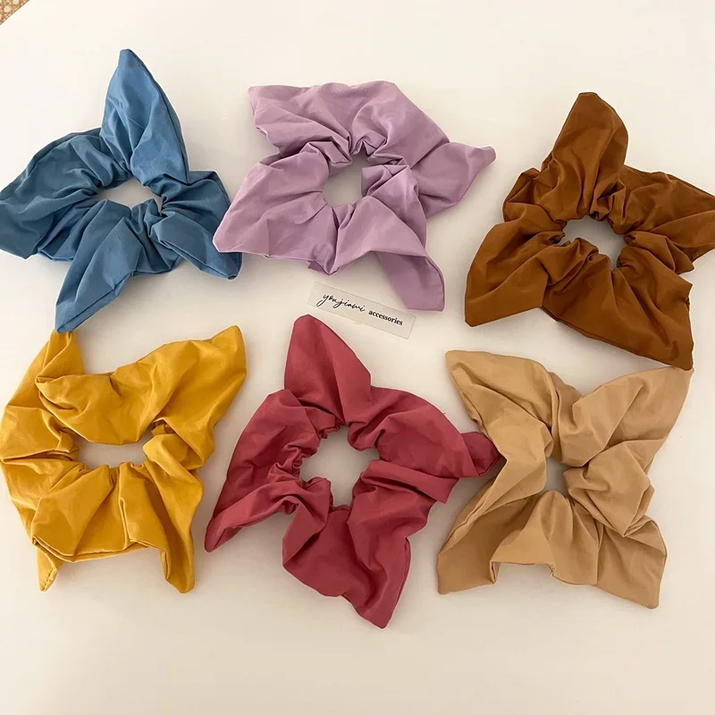 

Korean New Simple Square Giblets Elastic Hair Rubber Bands Candy Color Hair Ties Scrunchies Hair Accessories For Women Gilrs