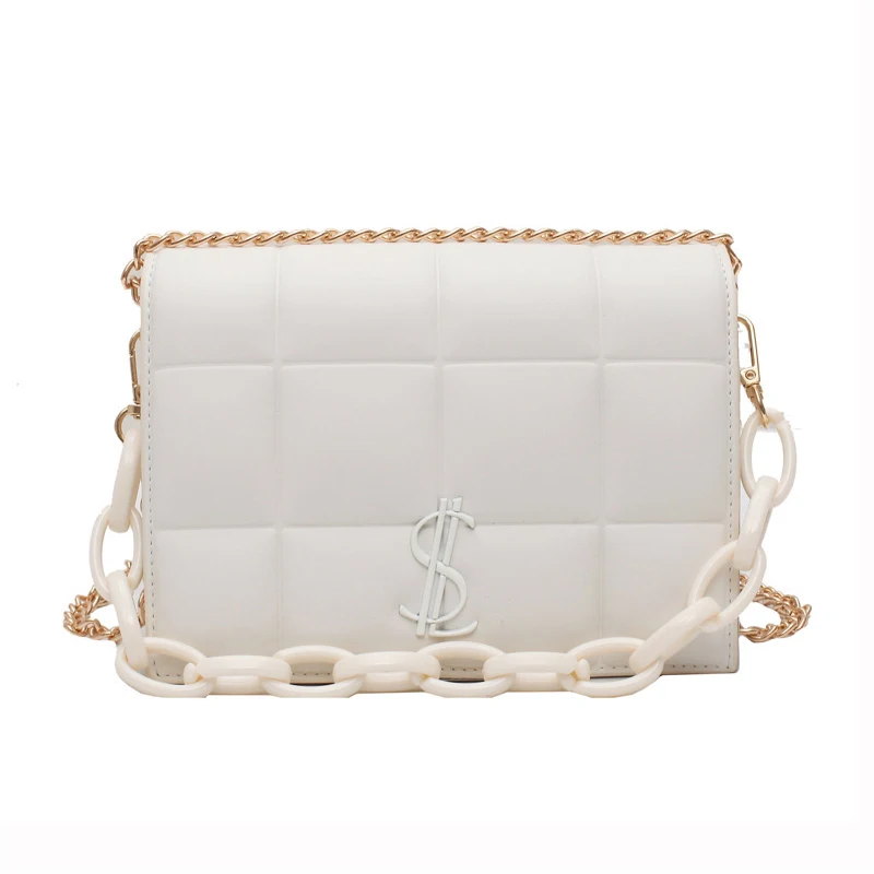 

Chain Designer Bags PU Leather Crossbody Bags For Women 2020 Chain Fashion Shoulder Handbags Female Square Brand Women's Bag New