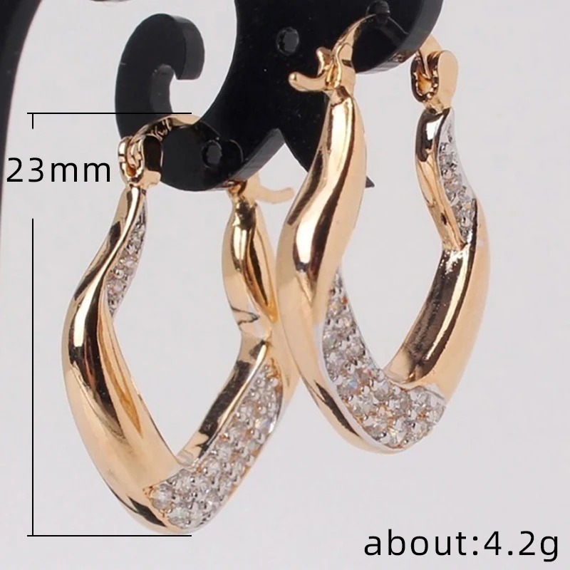 

Elegant Simple Hanging Clear Tiny Crystal Earrings Women's Drop Earrings for Women Anniversary Engagement Party Jewelry Gift