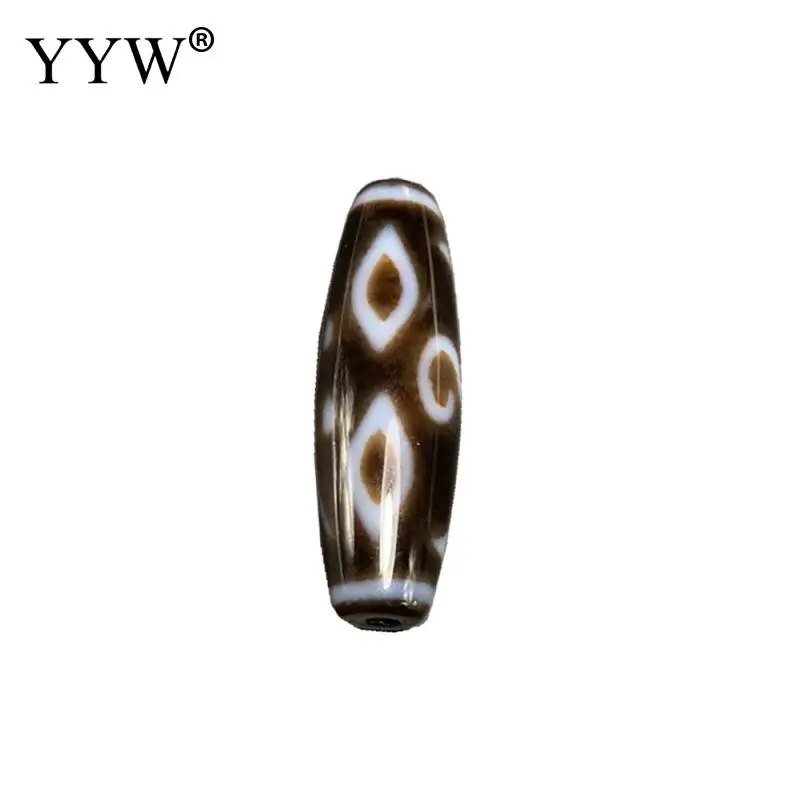 

Natural Tibetan Agate Vintage Dzi Beads Oval Named Ruyi Buddha For Diy Brecelet Or Necklace Size Approx 12x38mm Sold By Pc
