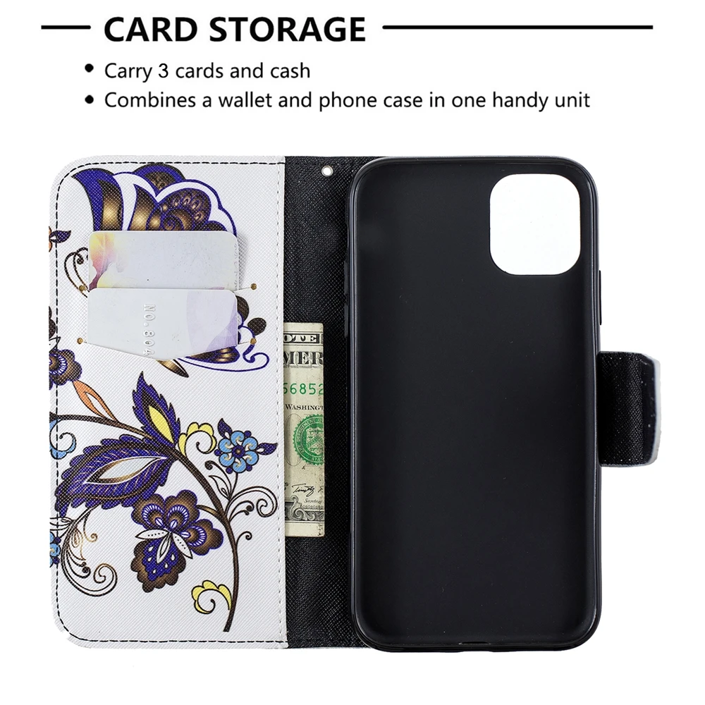 Для iPhone 11 Pro Max 2019 Модный милый кошелек Флип кожаный чехол подставка для телефона X