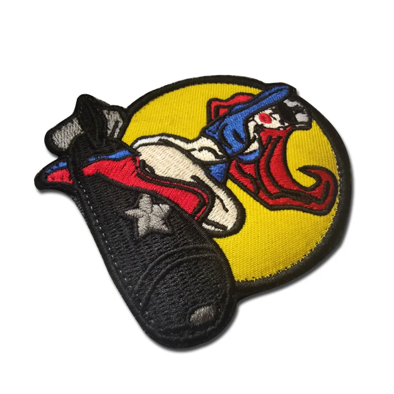 

Lucky goddess sexy girl embroidered Velcro badge Tactical Military Patch personality badge cloth sticker