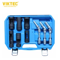 viktec diesel injection socket jointed glow plug socket set 9pcs europe standard sockets