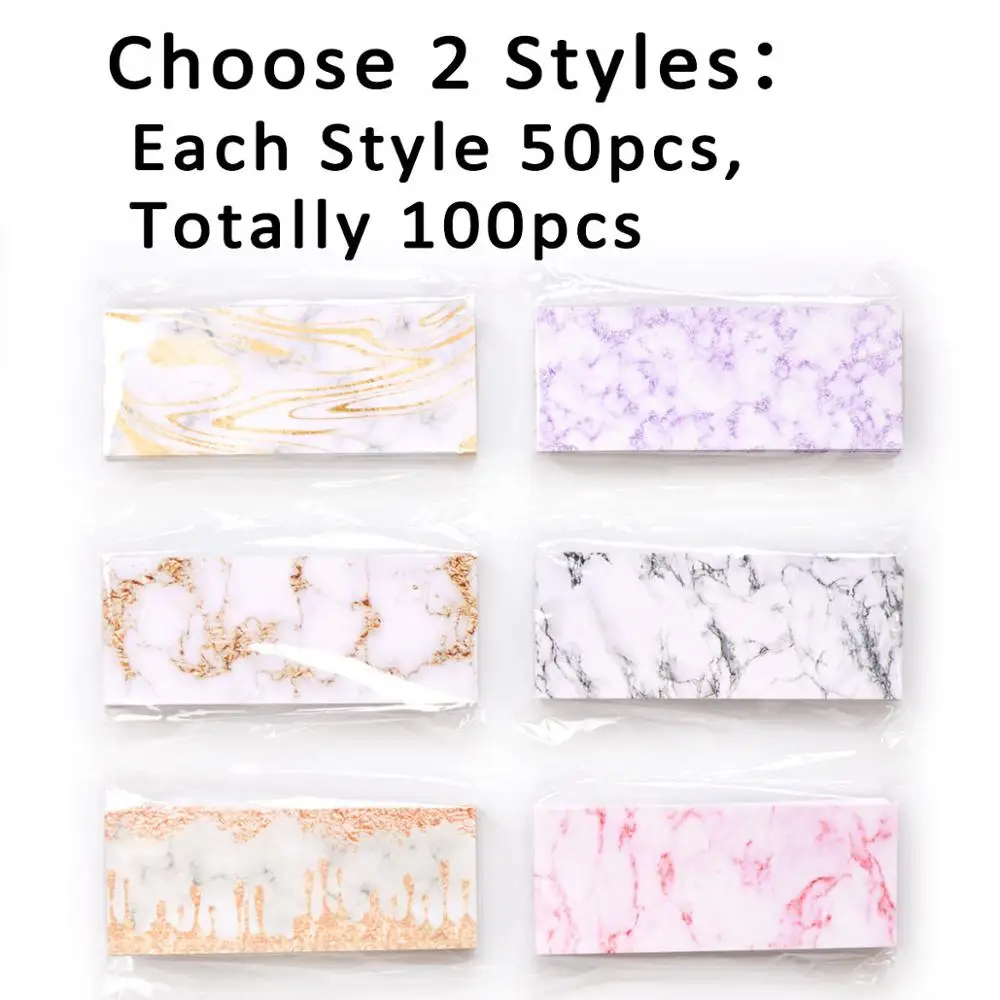2 Styles x 50pcs 50 шт мраморная фоновая бумага для раздвижных чехлов розовая мраморная карточная доска, которая должна быть помещена внутри раздвижного чехла - Цвет: 2 Styles x 50pcs