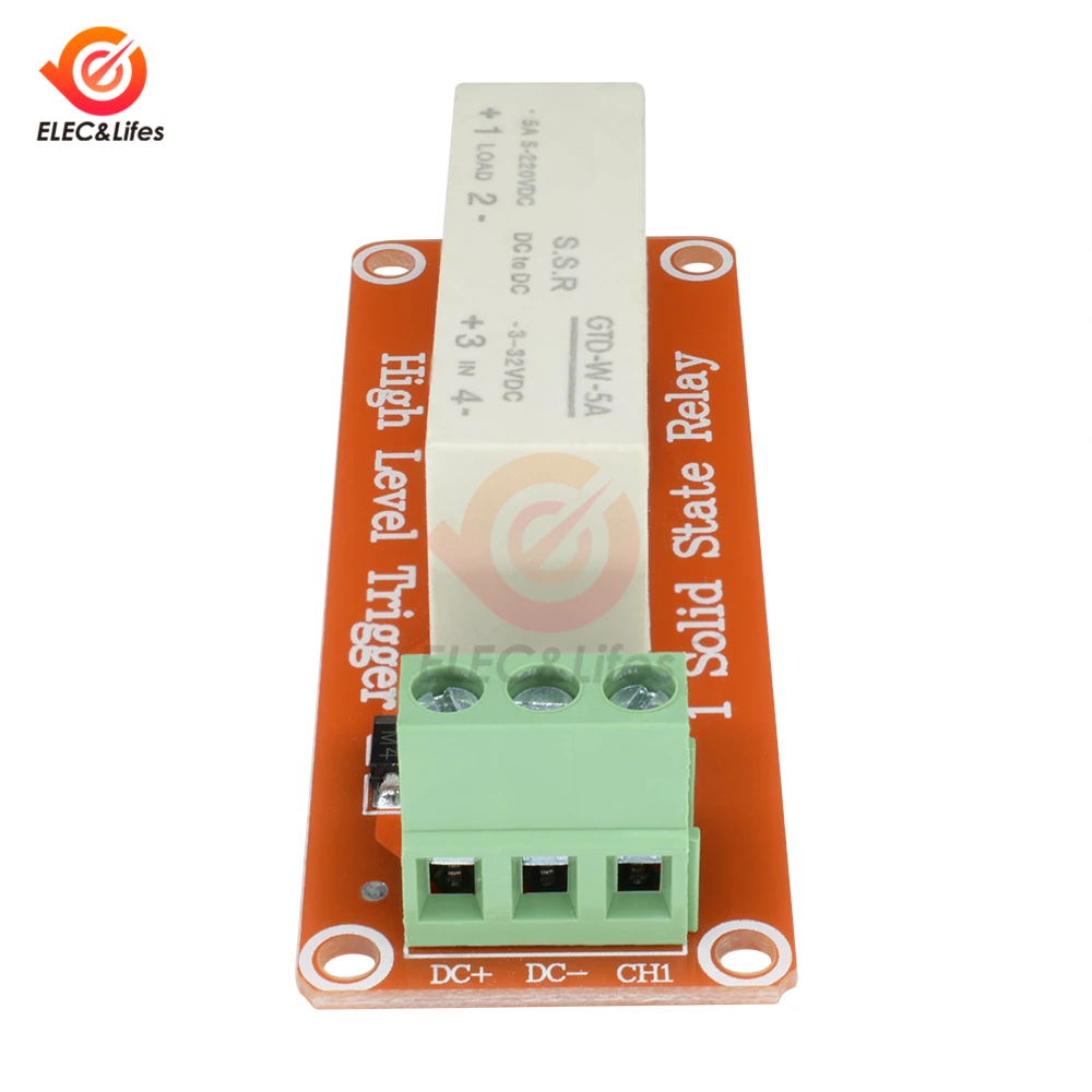 Твердотельное реле 5 в постоянного тока 1 канал SSR триггер высокого и низкого