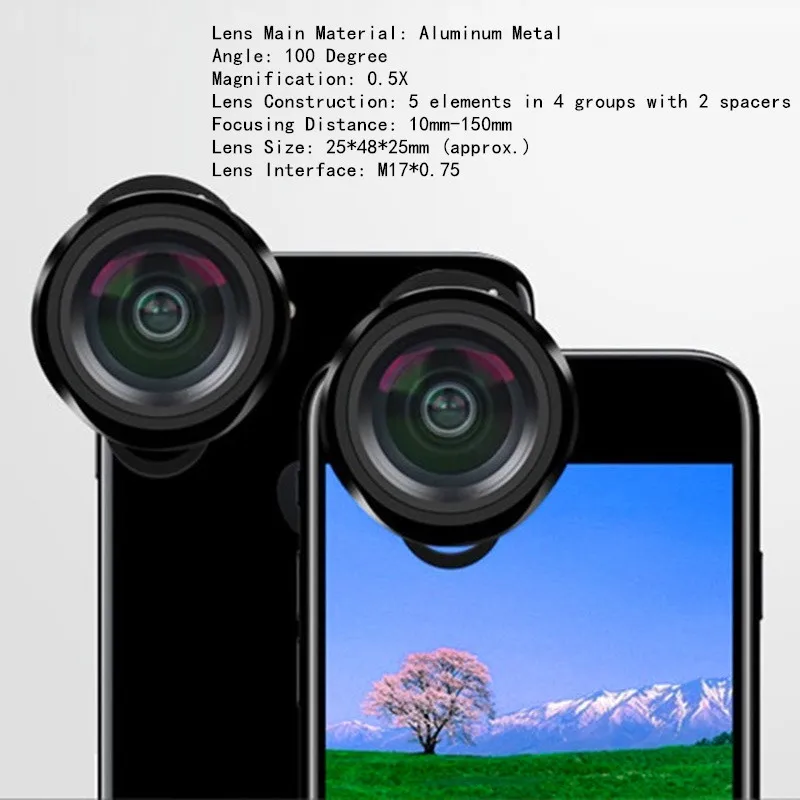 Супер широкоугольный оптический Профессиональный объектив 4K HD 18 мм без