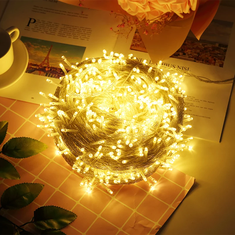 Крытый/Открытый Рождественский свет светодиодные гирлянды водонепроницаемые