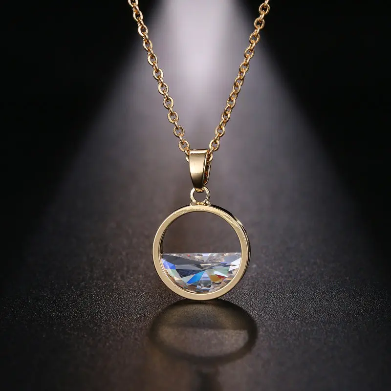 Модное ожерелье-чокер с кубическим цирконием для женщин серебряного цвета CZ