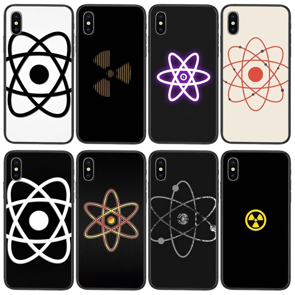 Любимый чехол для Xiaomi Mi11 M10 Mi10I Mi10S Mi10T Mi9 CC9 Note10 Poco F3 X3 Lite Pro Ultra NFC Atom Symbol Черный Модный
