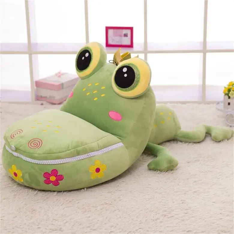 

Lovely Shape Animal Plush Crocodile Frog with Zipper Kid Bedroom Seat sofa tatami plush toy sofa floor seat cushion for children