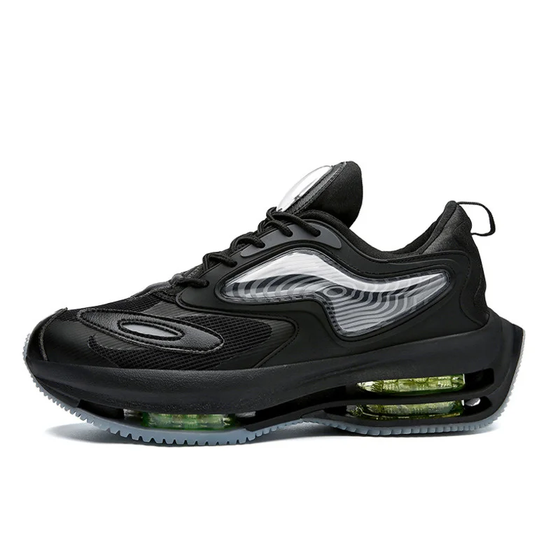

2021 Breathable Light Men's Running Shoes High Elasticity Air Cushion Antiskid Soft Jogging Shoes Outdoor Training Sport Sneaker