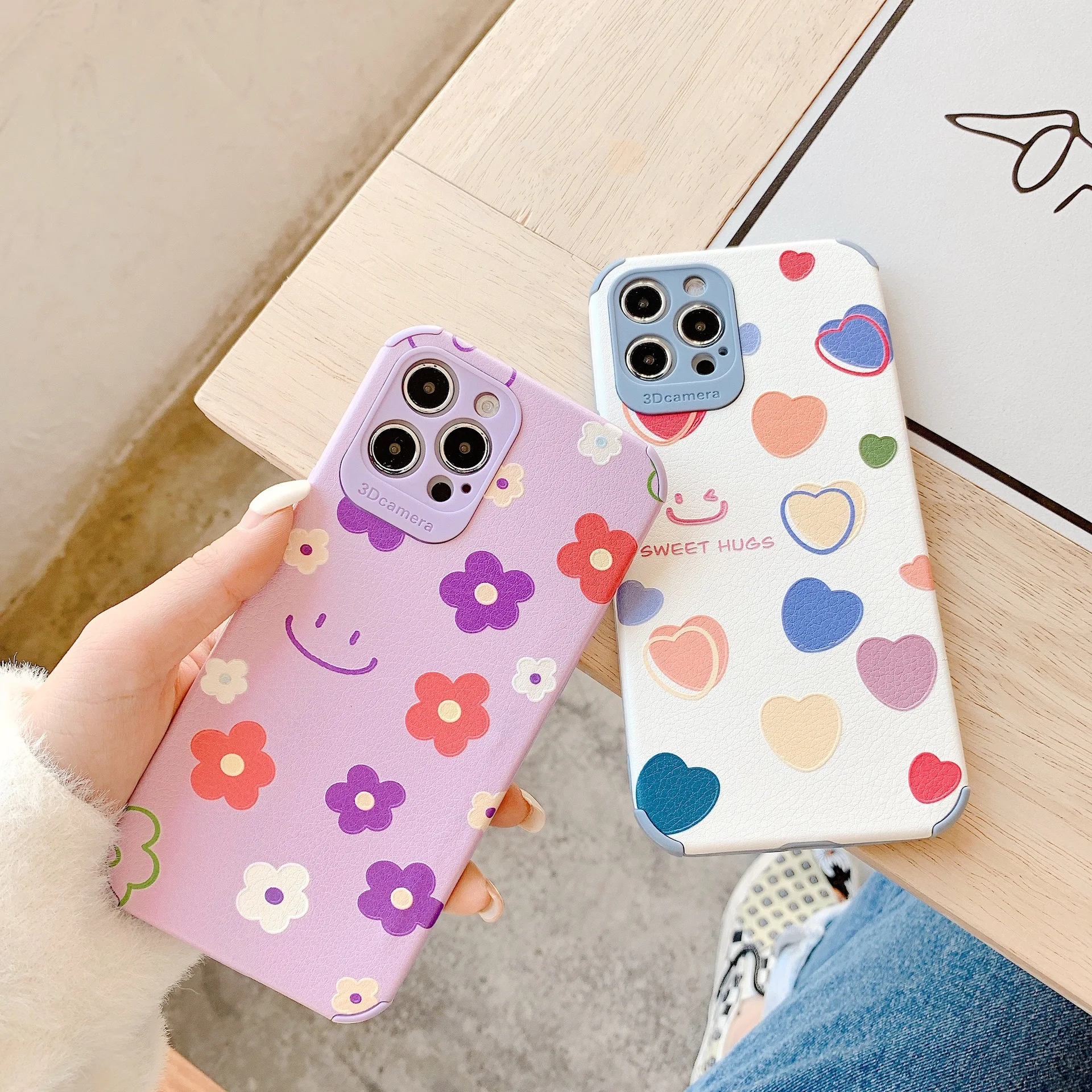 

Милый мультяшный чехол со смайликом для телефона iPhone 12 11 Pro Max X Xs Max Xr 7 8 Plus SE 2020, чехлы, прозрачный мягкий кожаный чехол