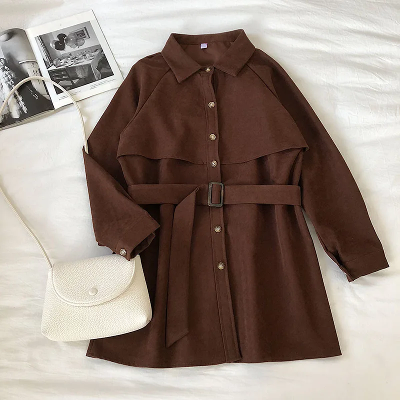 Gaganight винтажная однотонная женская Длинная блузка Повседневная Свободная