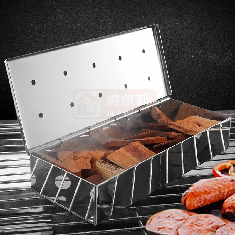 

Barbecue Cigarette Case Charcoal Case Bacon Case Durable Stainless Steel Gas Grill Outdoor Camping Accessories Kitchen Tools
