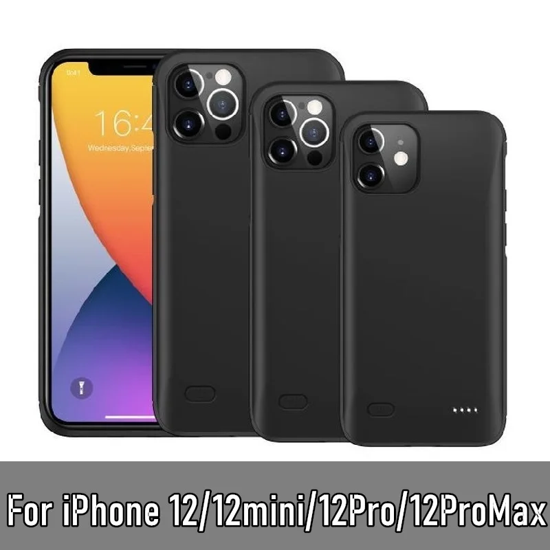 Горячая Распродажа 10000 мАч Power Bank для iPhone 12 Pro Max чехол Чехол с отделением зарядного