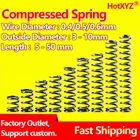 Цилидрическая пружина компрессора HotXYZ 65Mn, обратное давление, сжатый маленький стальной провод, диаметр 0,4, 0,5, 0,6 мм