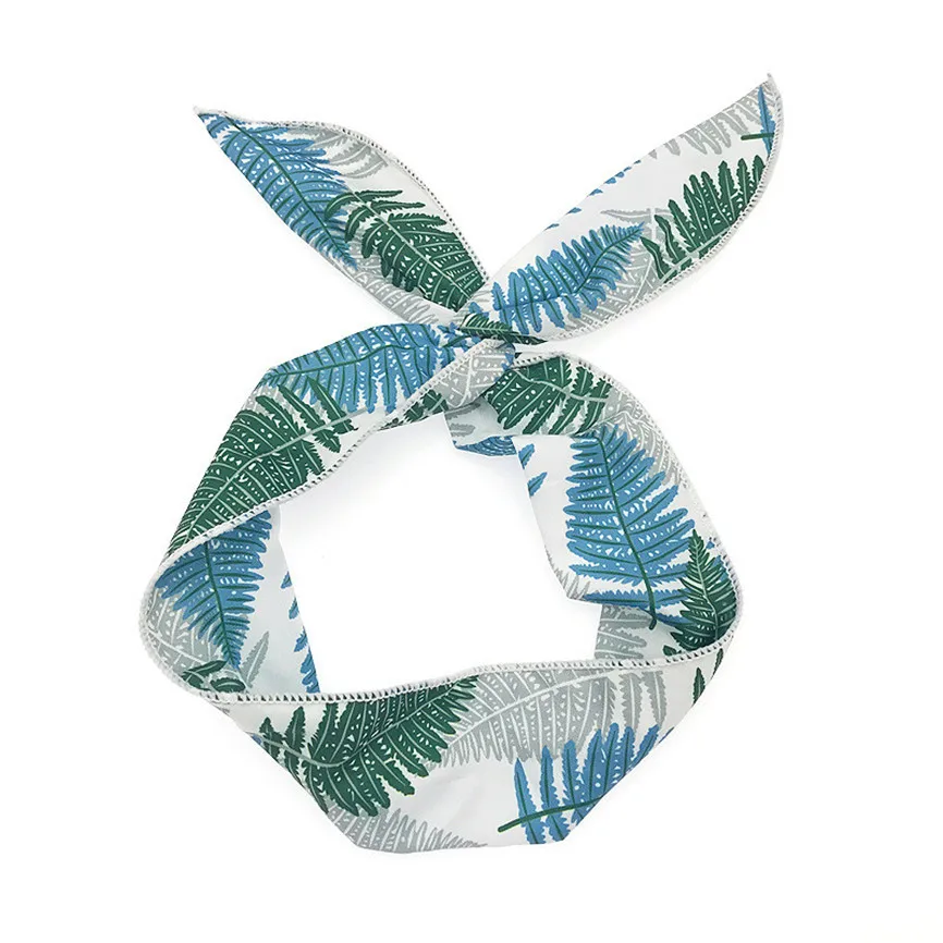 Эластичная Милая винтажная повязка на голову для женщин и девушек с цветочным