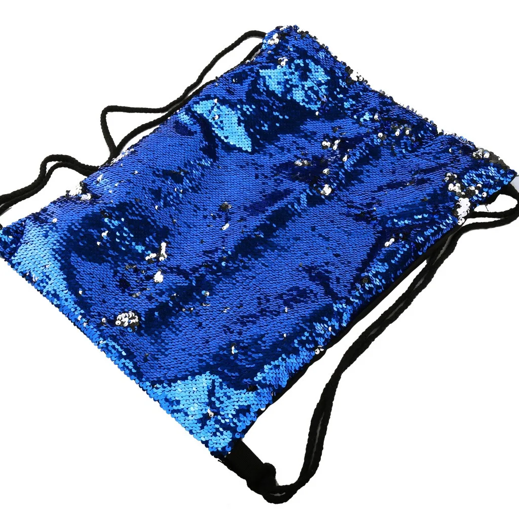 Женская модная Двусторонняя блестящая косметичка с блестками для девушек милый