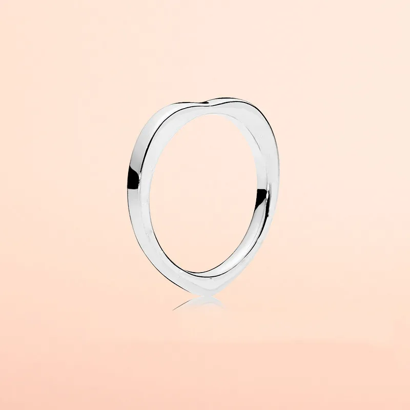 925 пробы серебряные кольца для женщин фирменные дугами любовь кольцо в