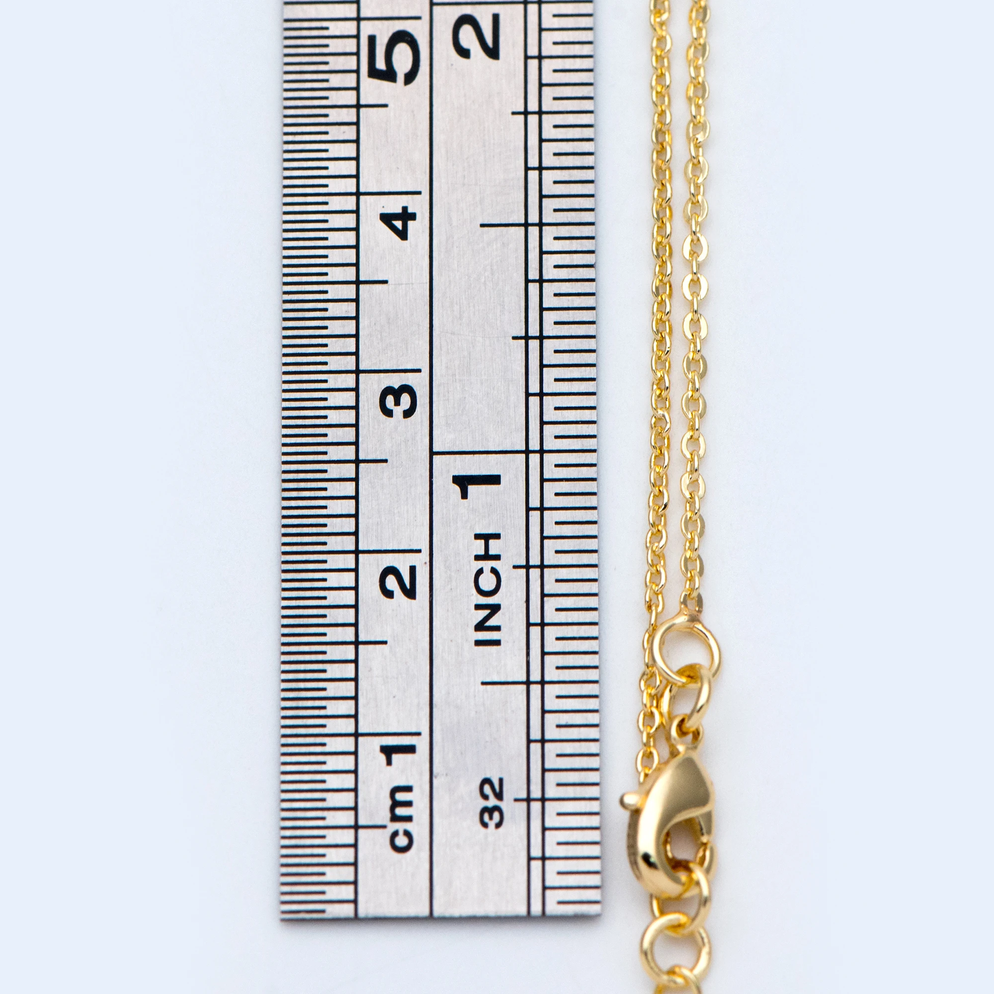 Позолоченные Латунные кабельные цепи 1 3 мм изысканное ожерелье с удлинительной