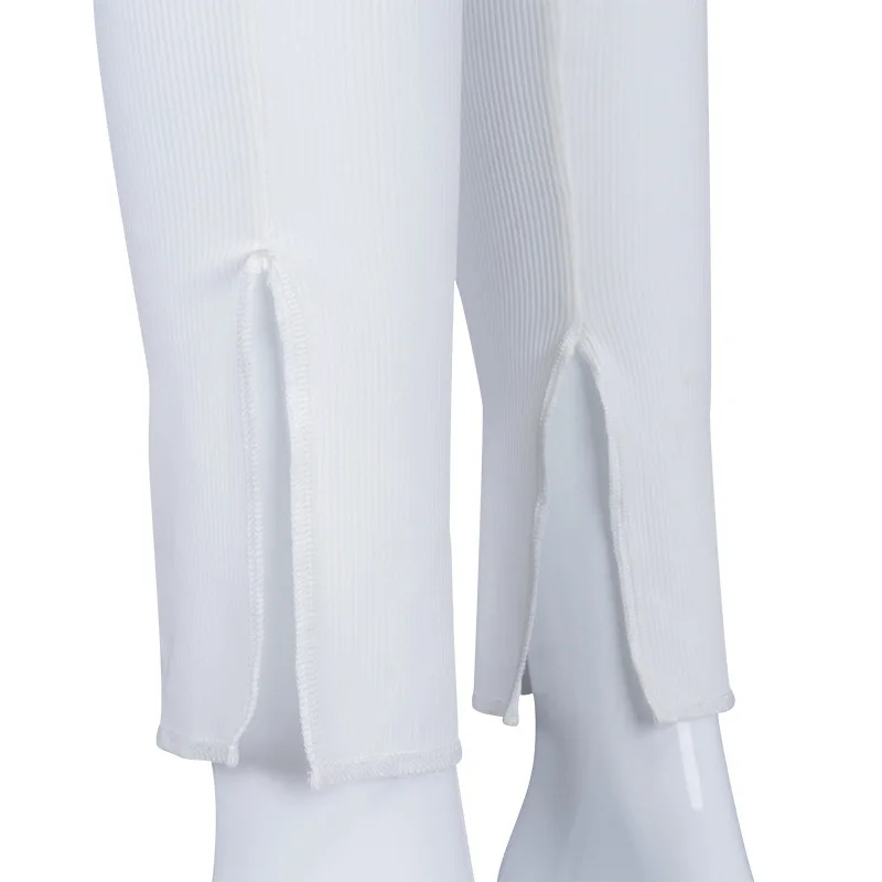

Pencil Trousers High Waist Women Pants Tight Split Solid Color Casual Flare Pants Female Sweatpants Street Fashion Long Pants