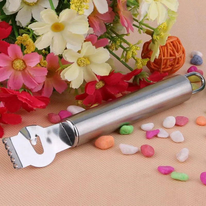 Нож для чистки лимонов стали лимон Zester Терка Лайм Оранжевый гаджеты Аксессуары