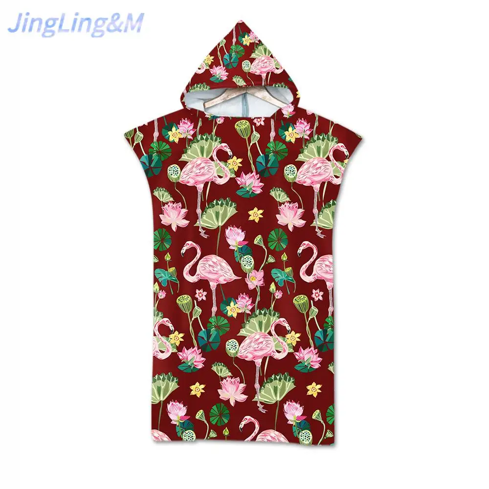 Пляжное полотенце 3D печатная прошитая микрофибра прилагается шляпа для взрослых