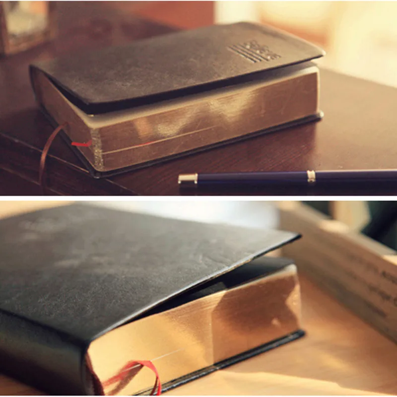 

Vintage Leather Cover Notebook Diary Planner Journal Agenda Organizer Kawaii Stationery material escolar School Office Supplies