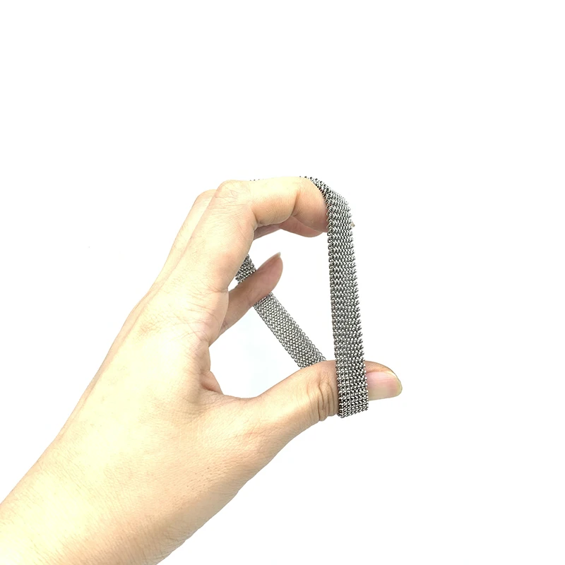 Эластичный браслет из нержавеющей стали для мужчин и женщин регулируемые