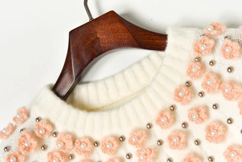 Женский длинный вязаный свитер теплый Свободный пуловер в Корейском стиле с