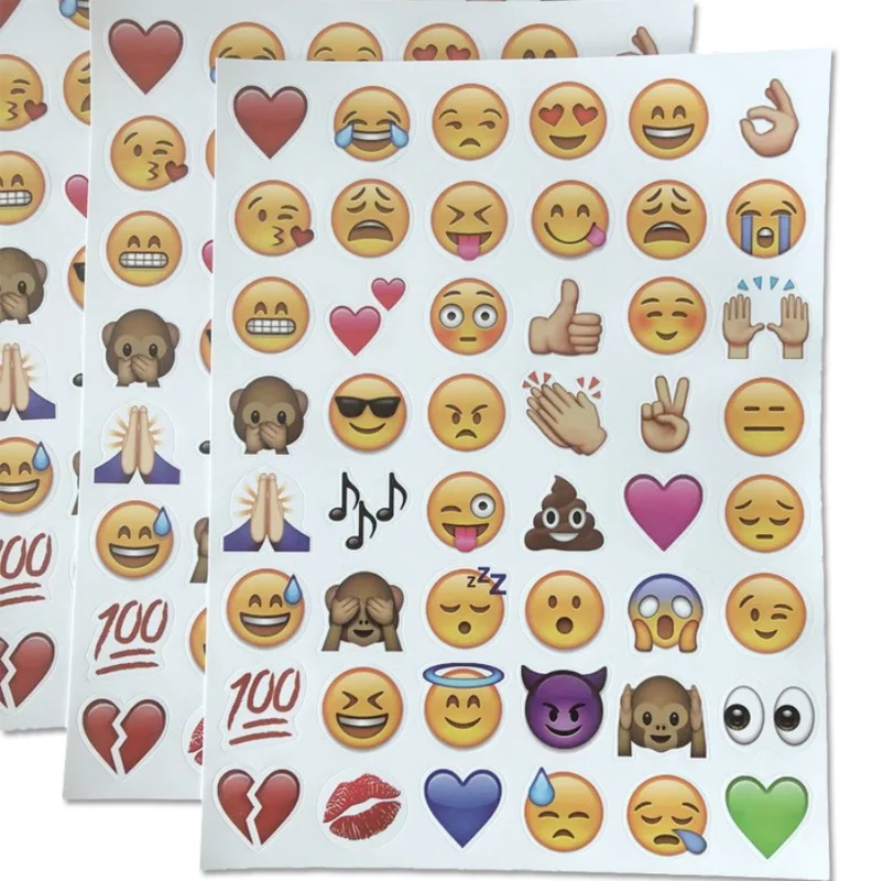 

HOT 10 PICS stickers facial expression decoration sticker children's envelope card craft scrapbook party category Award