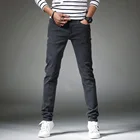 2021 новые трендовые Брендовые мужские облегающие джинсы модные деловые классические стильные мужские модные брендовые повседневные облегающие эластичные брюки