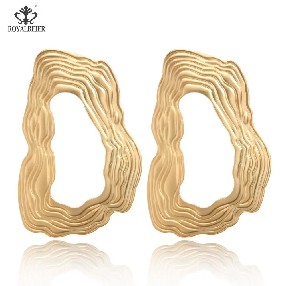 ROYALBEIER женские минималистские ювелирные изделия модные геометрические