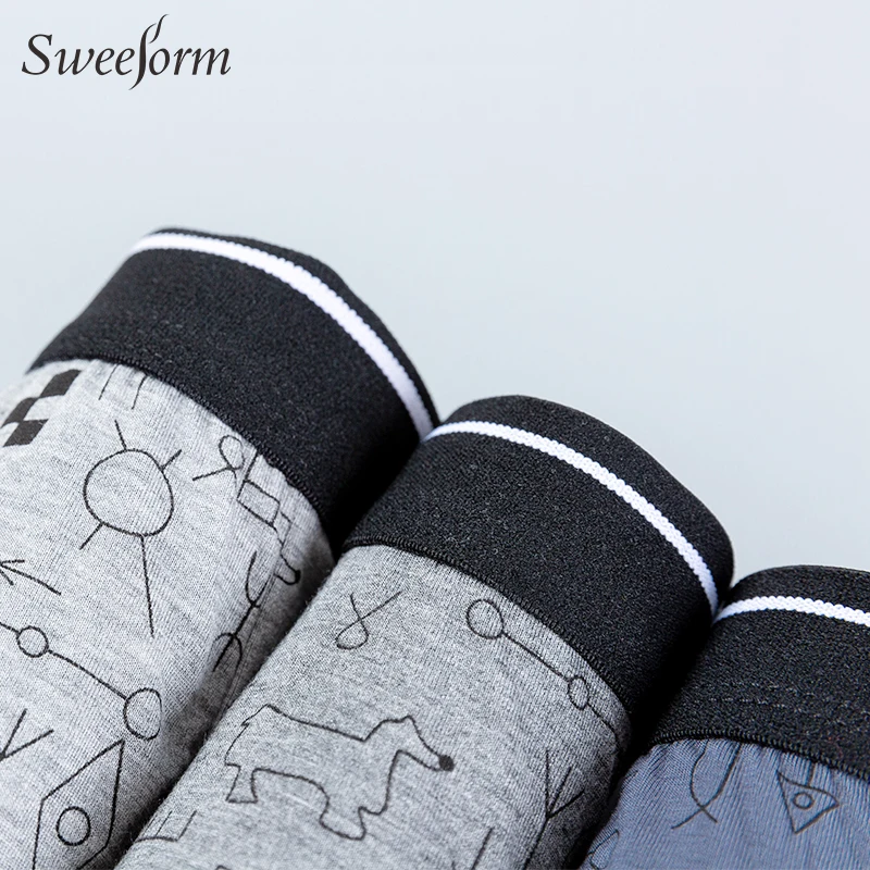 Sweeform женское мягкое дышащее нижнее белье мужские удобные Однотонные трусы шорты