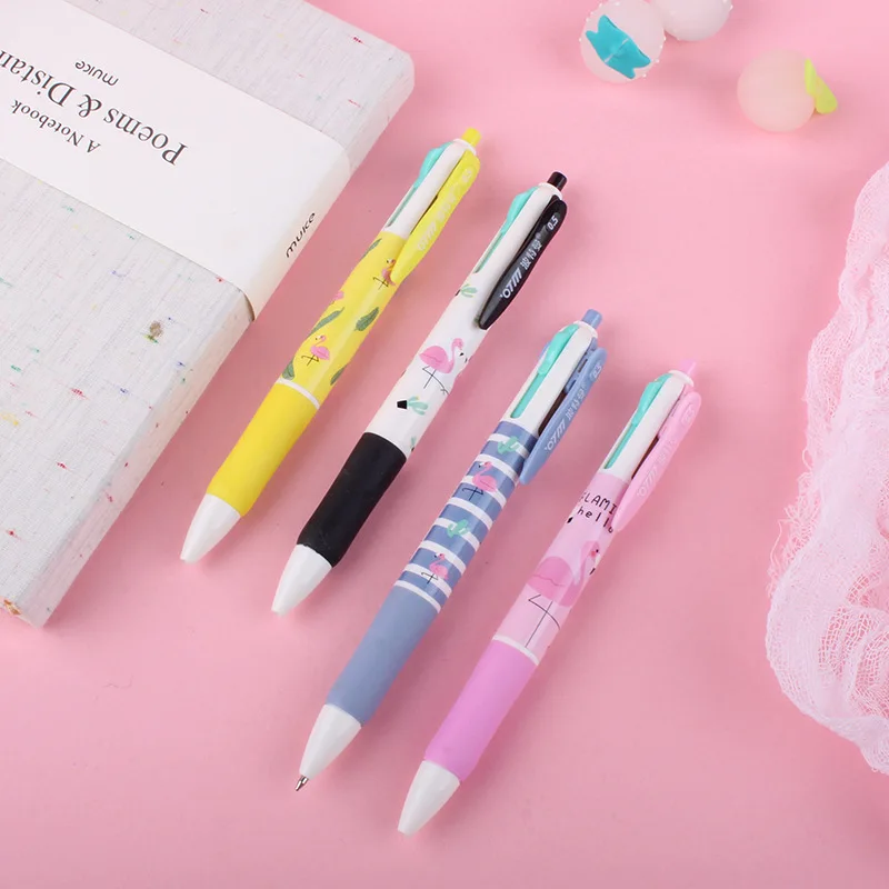 Ceny 20 Sztuk Flamingo Jednorożec 4-kolorowy Długopis Graffiti Długopisy Uczeń Fabryka Szkoła Papiernicze Hurtownia Materiałów Biurowych