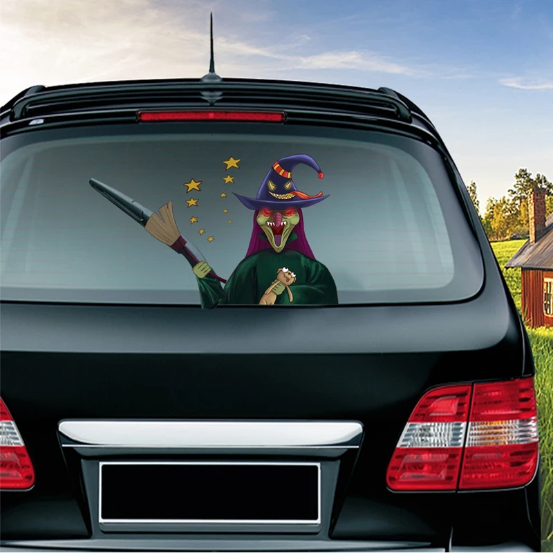

Halloween Horror Series Car Rear Window Wiper Sticker Waving Wiper Decals for Car Rear Windshield Wiper Stickers