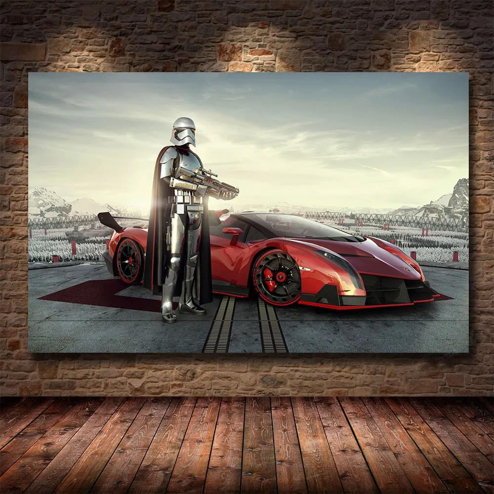 Star Wars Movie Posters Darth Vader Yoda Stormtrooper Of Post-70s & Post-80s Print Canvas Painting Wall Art Home Decor Cuadros | Дом и сад