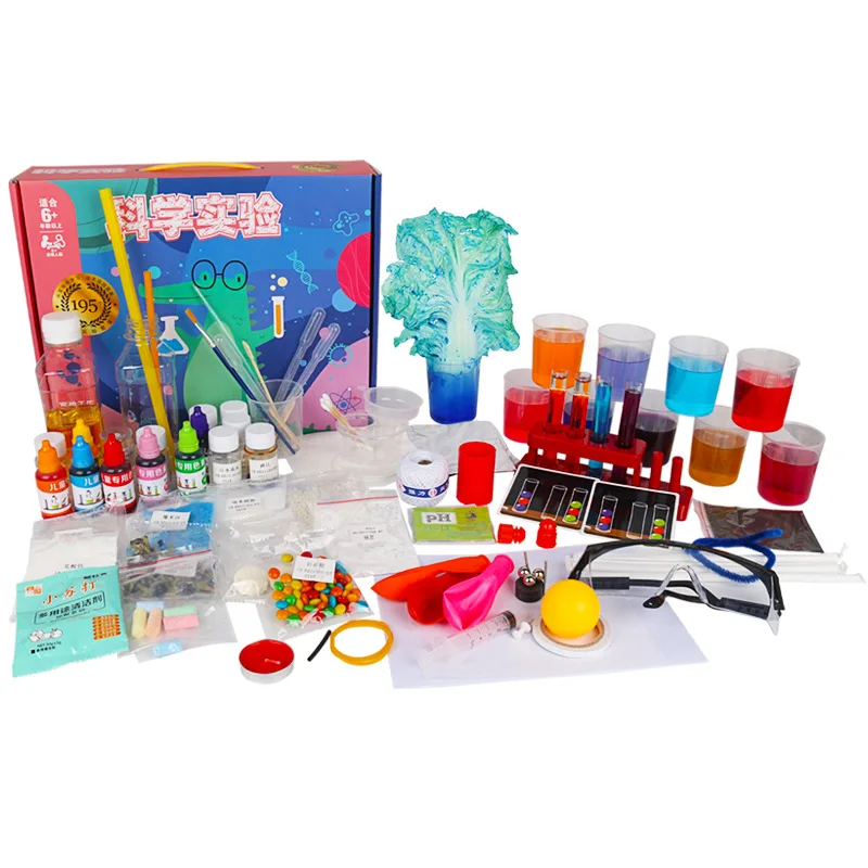 Science Experiment Set Children's Early Education and Wisdom Fun Toys Primary School Students Handmade Chemical Campus | Игрушки и