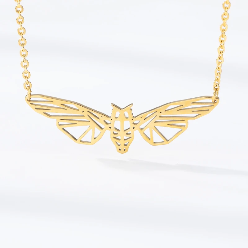 

Fashion Butterfly Necklace Women Men Collar Mujer Stainless Steel Gold Chain Choker Necklaces Pendents Jewelry Bridesmaid Gifts