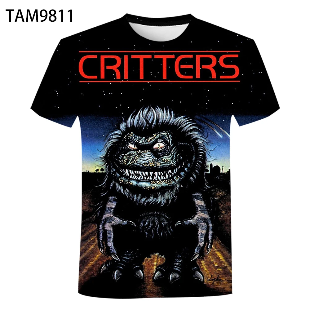 Футболка с коротким рукавом и 3D-принтом из фильма ужасов