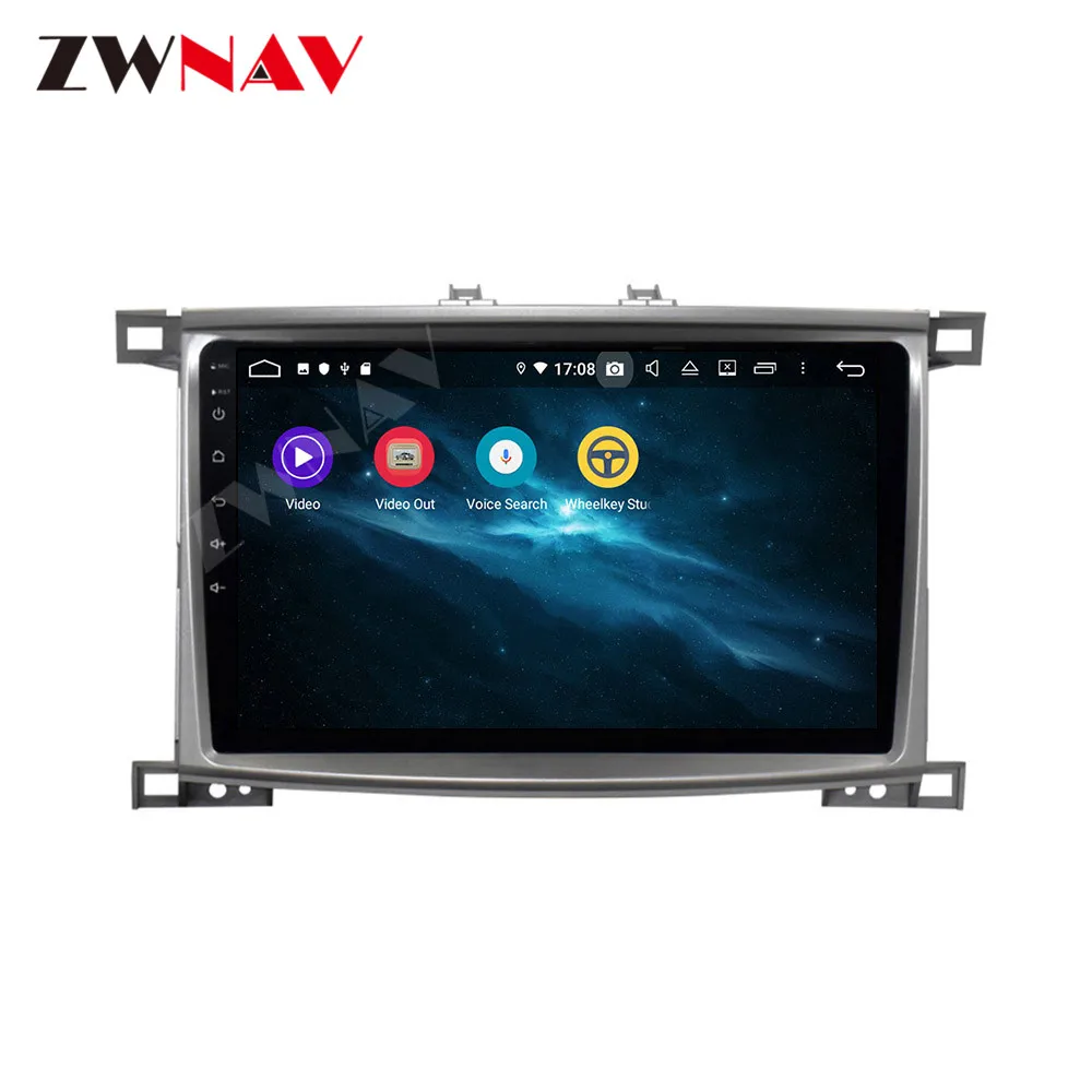 Мультимедийный плеер Navi Audio для Toyota Land Cruiser LC 100 2005 2007 Android IPS экран PX6 DSP без DVD GPS головное устройство