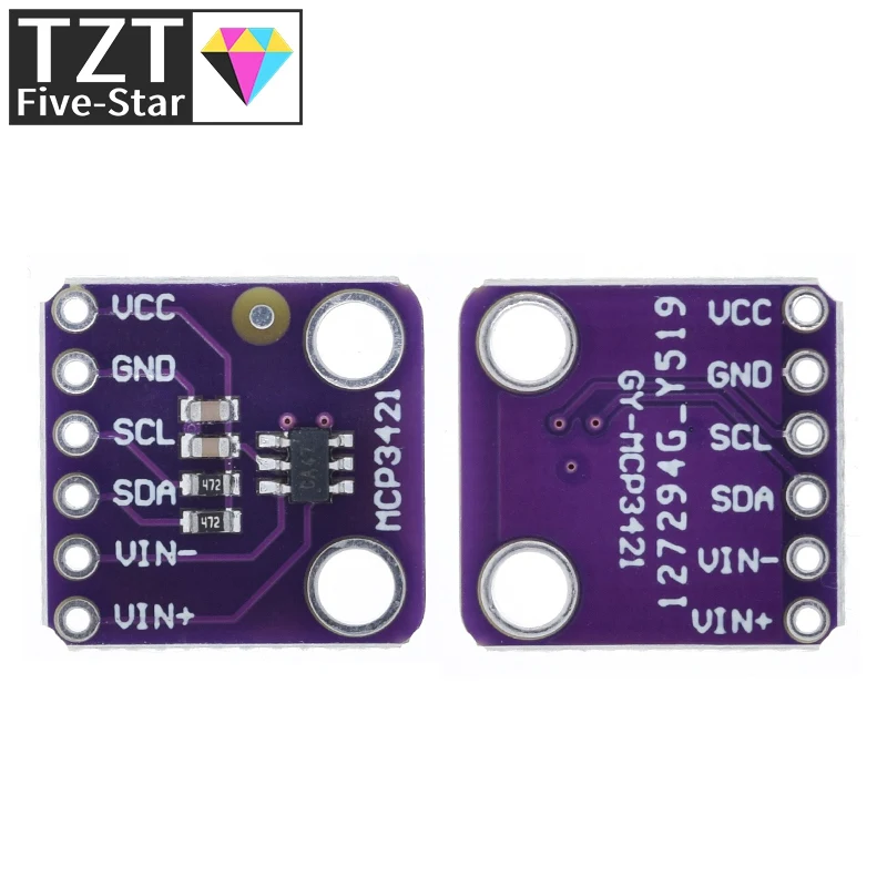 MCP3421 I2C SOT23-6 delta-sigma ADC оценочный модуль для PICkit серийный анализатор | Электронные