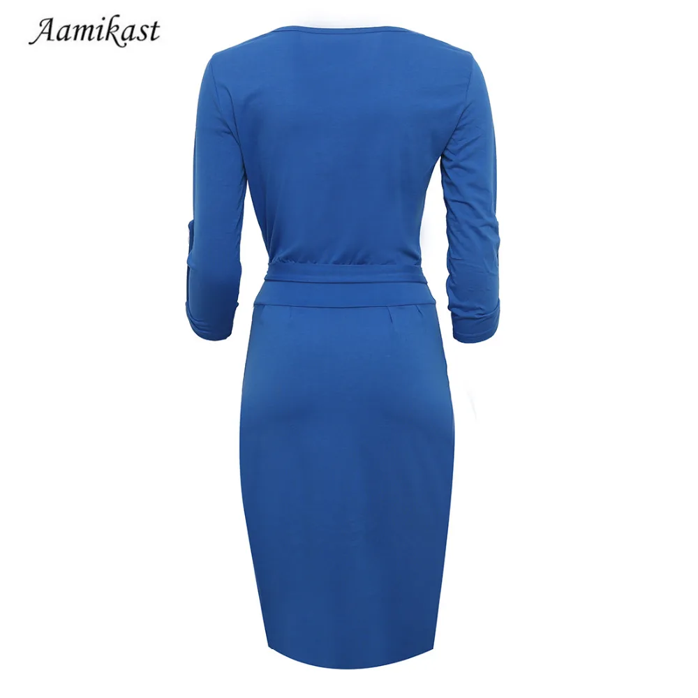 2021 New Fashion Hot Sale Celeb Summer Autumn Middle Sleeve Casual Work Charm Dresses Wholesale robe | Женская одежда