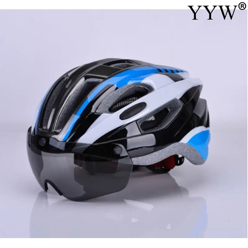 Ultralight Cycling Helmet With Removable Visor Goggles Batfox Bike Taillight Intergrally-Molded Mountain Road Mtb Protone | Спорт и