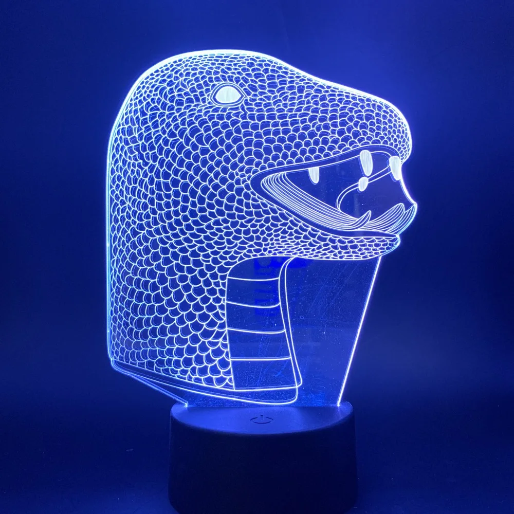 Светодиодный Ночной светильник в виде змеи для детей подарок на день рождения